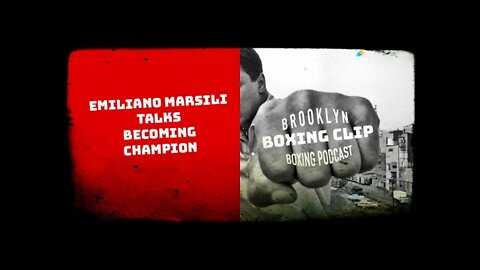 BOXING CLIP - EMILIANO MARSILI - BECOMING CHAMPION