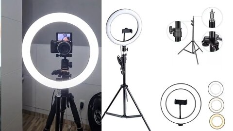 RING LIGHT PARA YOUTUBEs! SERÁ QUE RING LIGHT de 26cm serve para gravar OS VÍDEOS DO CANAL