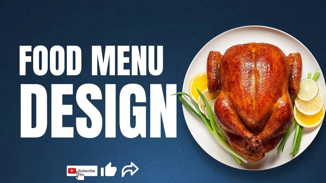 Canva tutorial for beginners - How to design a Food Menu in Canva #canvatutorial #canvatutorials