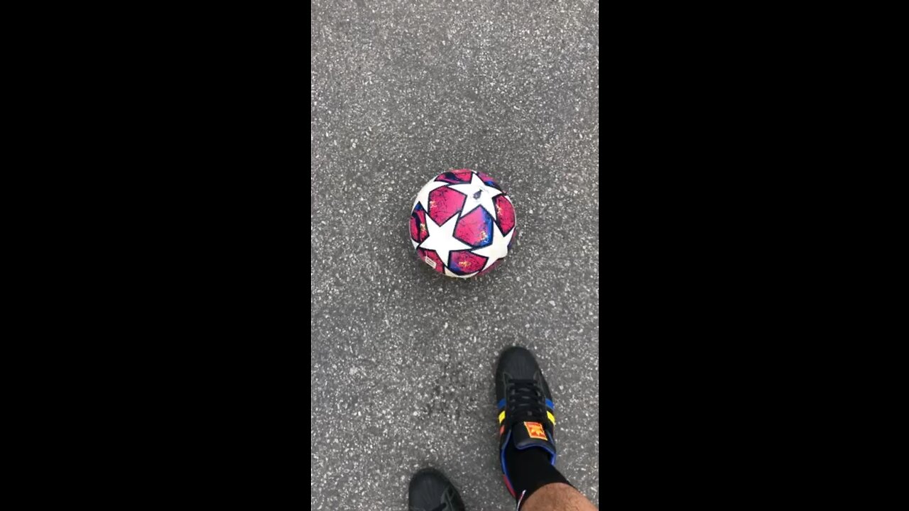 Trying to play some soccer.