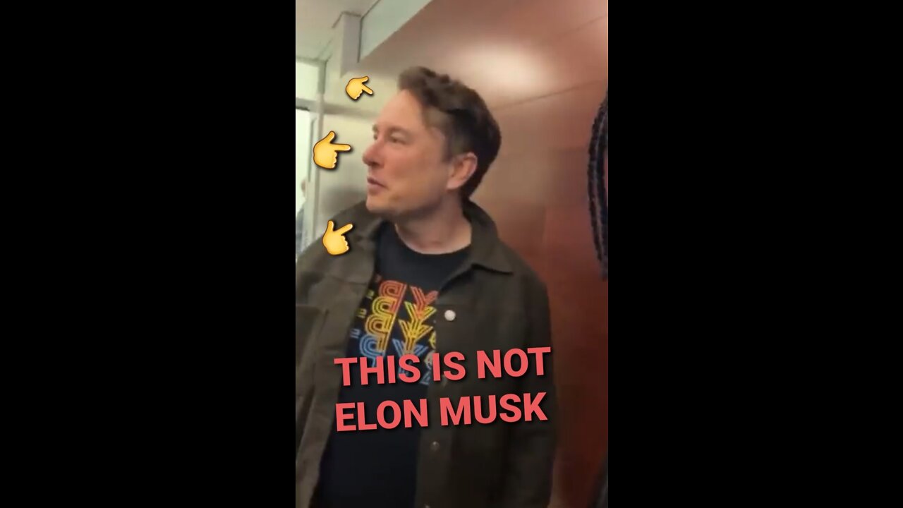 ANOTHER LATEX MASK WEARING IMPOSTER PRETENDING TO BE ELON MUSK 🤬🙄