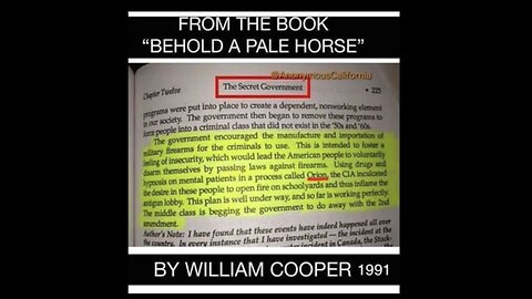 Why They Got Rid Of William Cooper Part 12.)