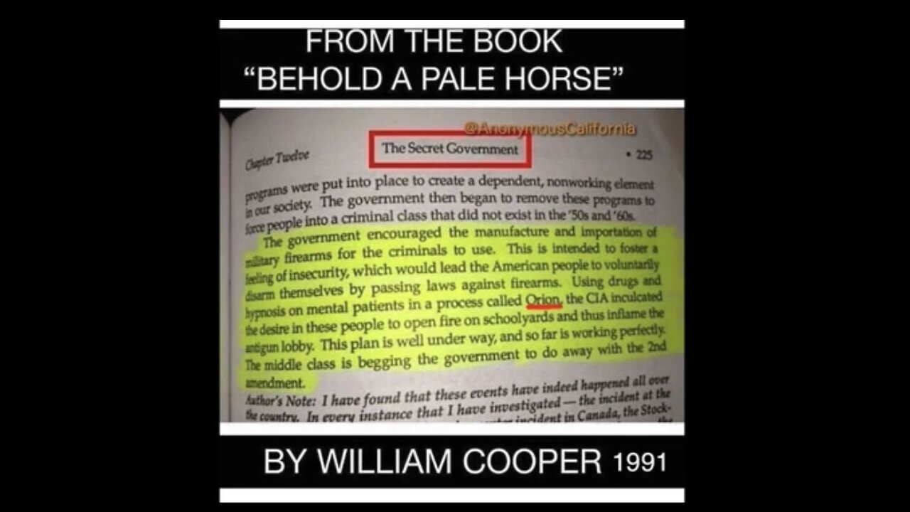 Why They Got Rid Of William Cooper Part 12.)