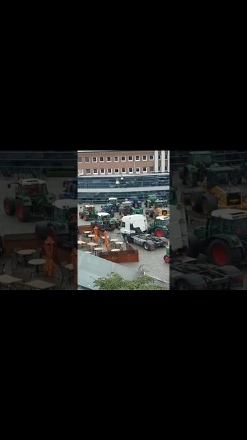 Dutch farmers hit government buildings in Veldhoven.The message is clear