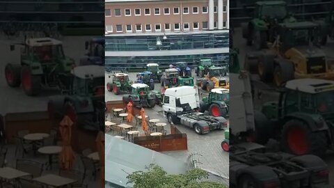 Dutch farmers hit government buildings in Veldhoven.The message is clear