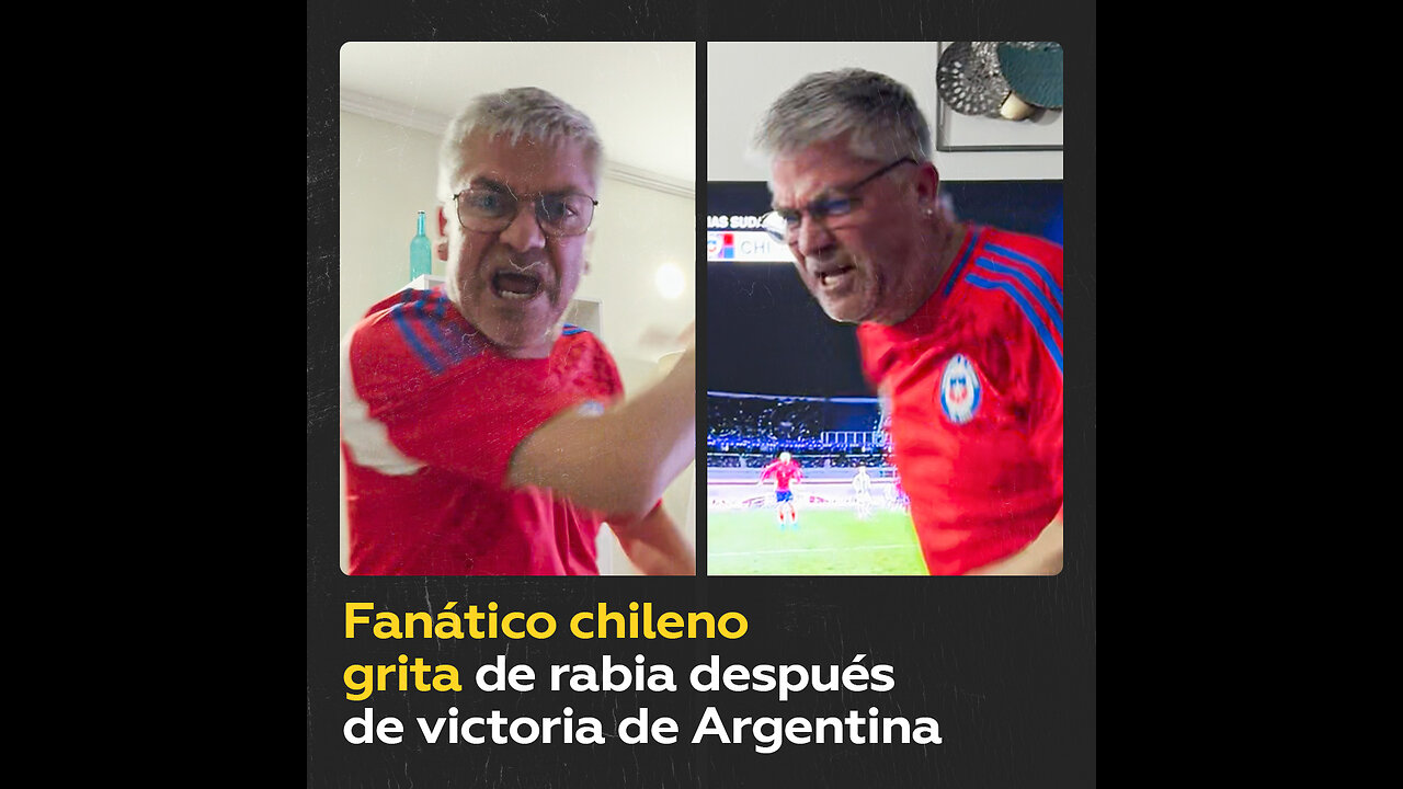 Hincha chileno, furioso por la derrota de su país