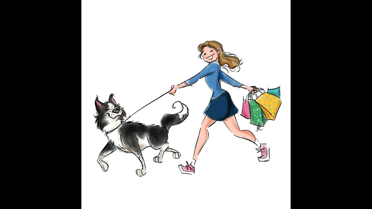 My Border Collie in a Nutshell Illustration