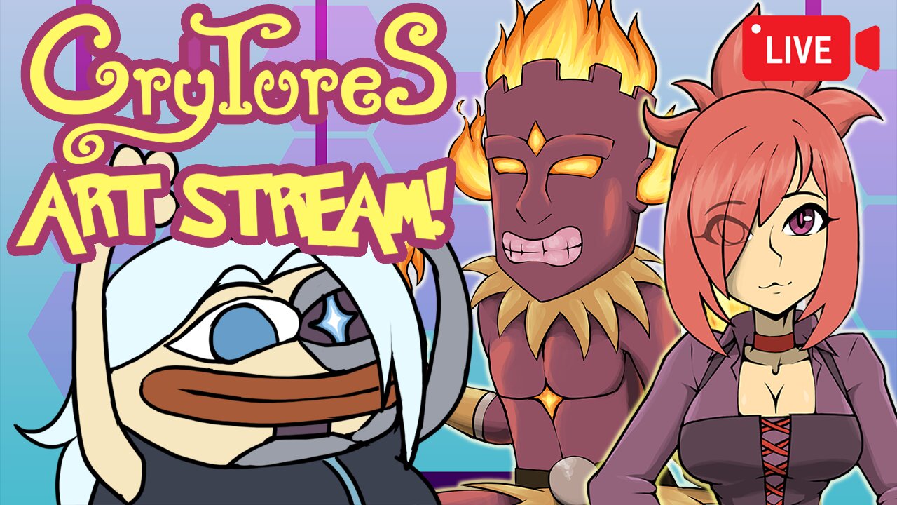 [Art Stream] Illustrating FIRE Monsters (Pokemon-Inspired TTRPG) __〆(°∀* )ﾉ