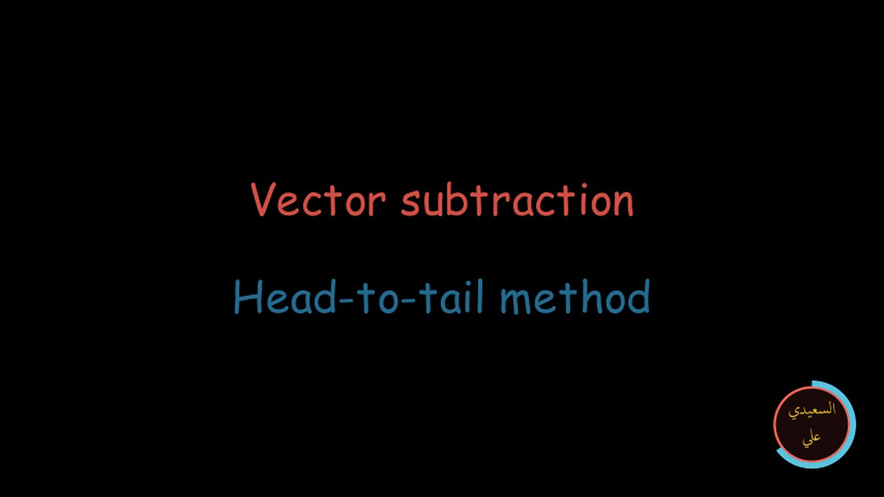 Vector subtraction: Head-to-tail method