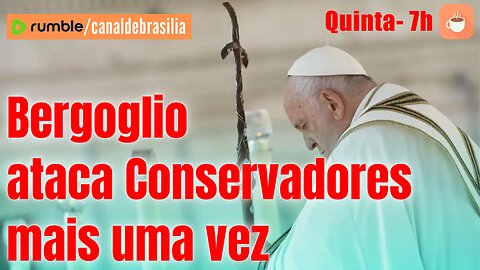 Mesmo com o pé na cova, Bergoglio não cessa perseguição