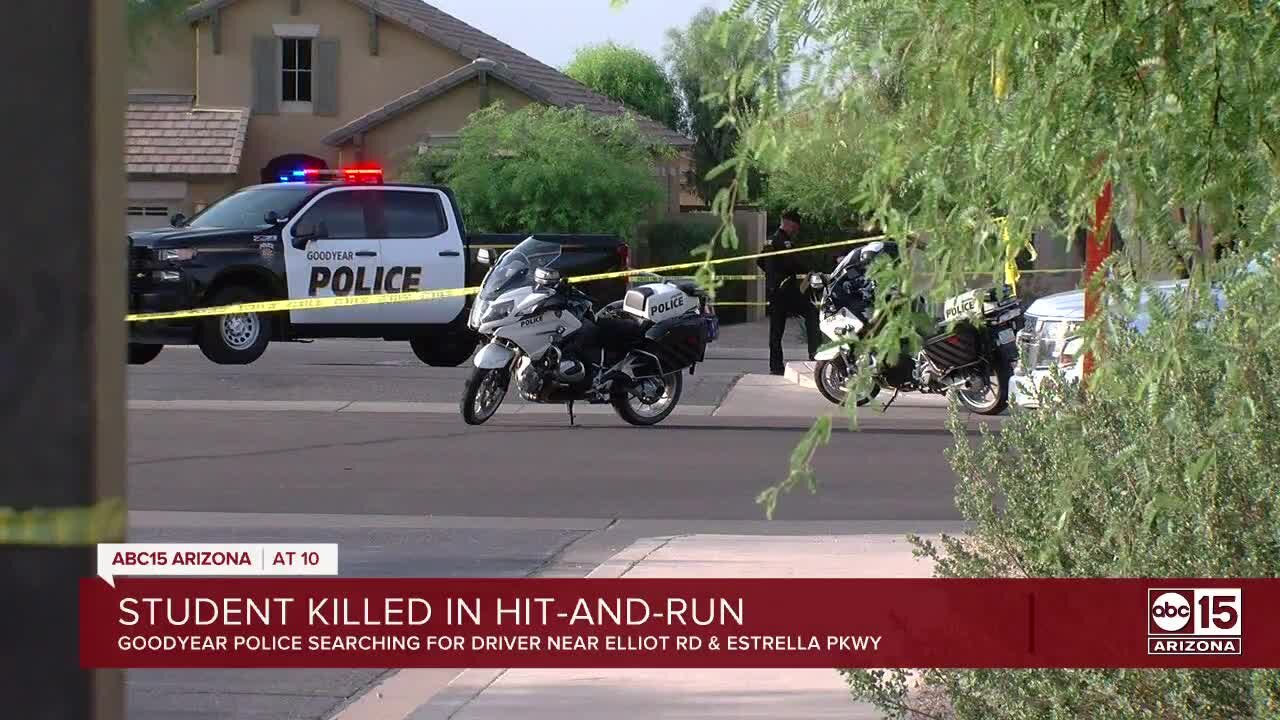 13-year-old killed in hit-and-run crash in Goodyear