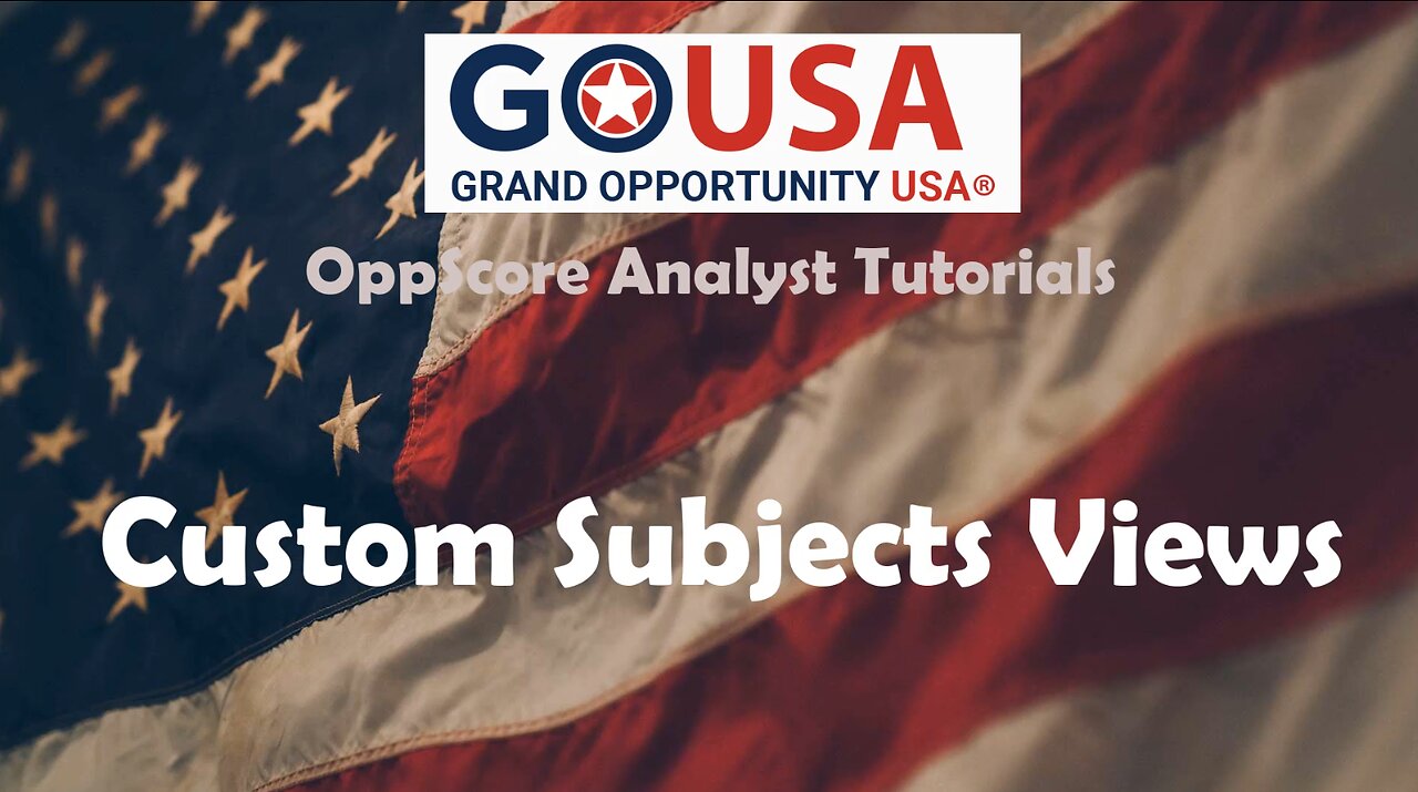 6 - Custom Subjects List Views