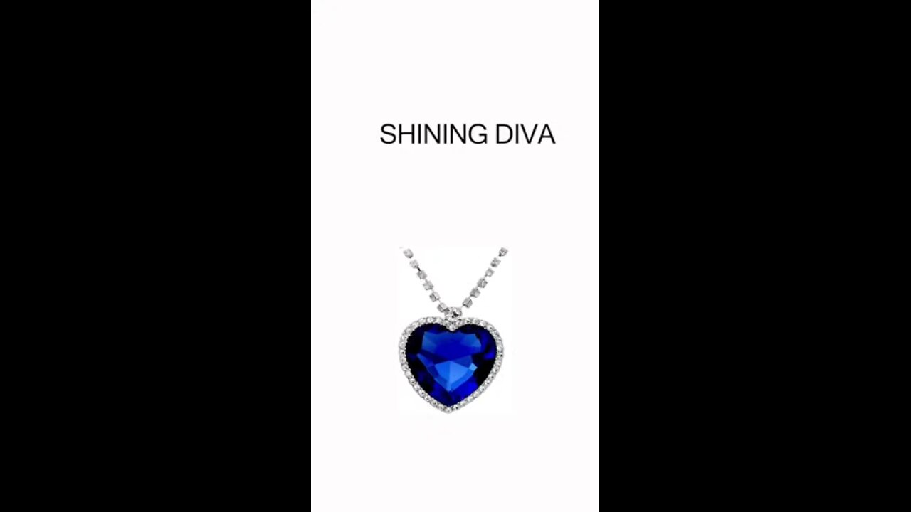 The Famous Titanic Heart of Ocean Pendant Necklace for Women & Girls