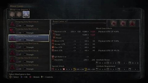 Bloodborne blood gems