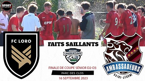 Faits saillants de la finale 2023 Sénior D2-D3 de la Coupe des Laurentides