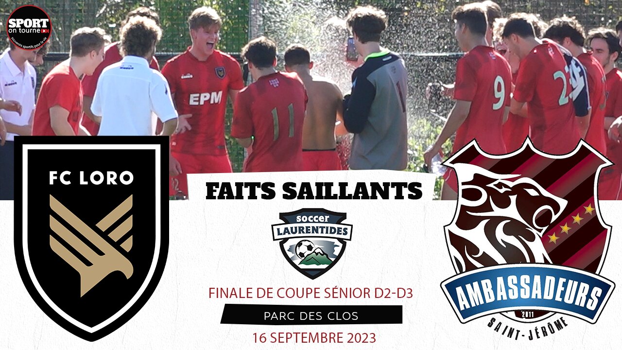 Faits saillants de la finale 2023 Sénior D2-D3 de la Coupe des Laurentides