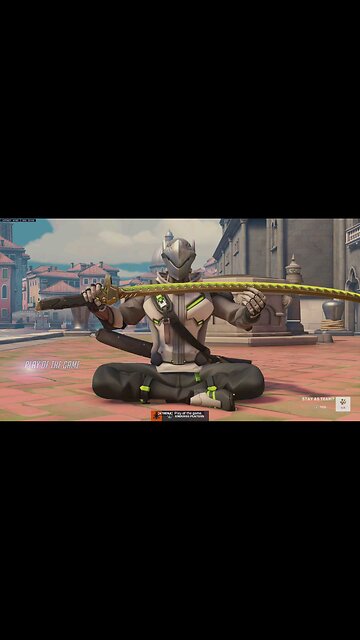 Genji Ult combo with Reinhardt. POTG on Overwatch