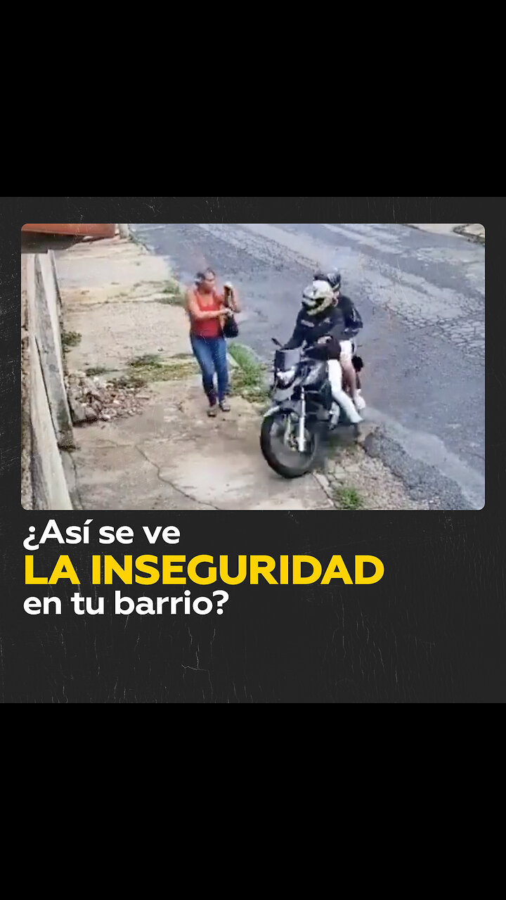 Una mujer confunde a unos motociclistas con asaltantes