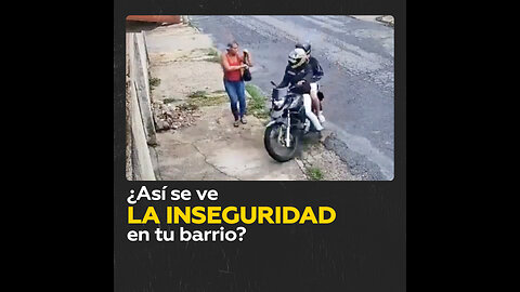 Una mujer confunde a unos motociclistas con asaltantes