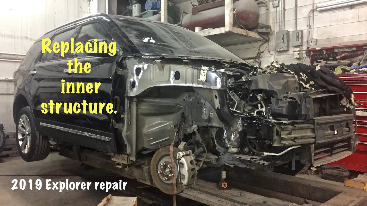 Replacing the frame rail and apron on the 2019 Ford Explorer rebuild project