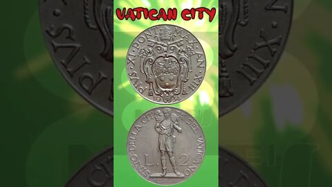 Vatican City 2 Liras 1934.#shorts #education #coinnotesz