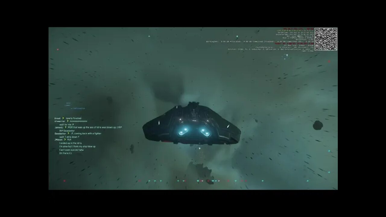 Star Citizen my MSR alive after S10 railgun hit from Idris , lol #short