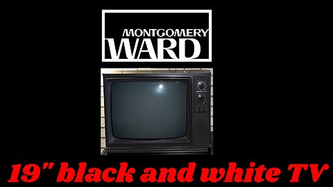 1976 Montgomery Ward Airline GAI-13106B 19" b&w TV