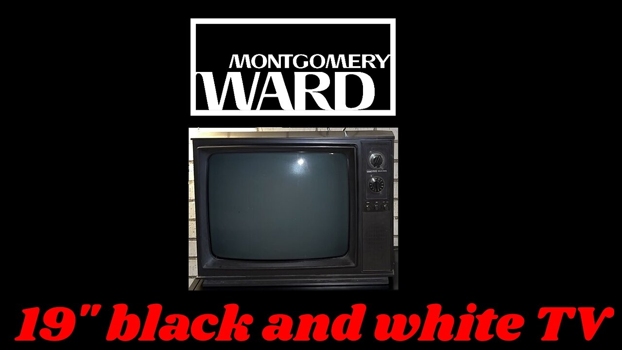 1976 Montgomery Ward Airline GAI-13106B 19" b&w TV