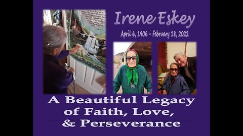 115 year old Irene Eskey moves to her reward - A gesture for the imminent Move of God in America!