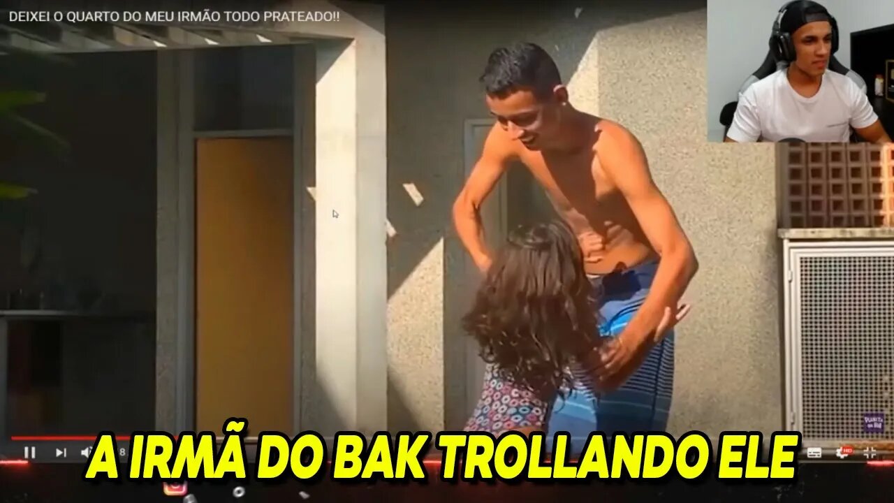 HUDSON AMORIM REAGINDO A IRMÃ DO BAK TROLLANDO ELE | SemZero