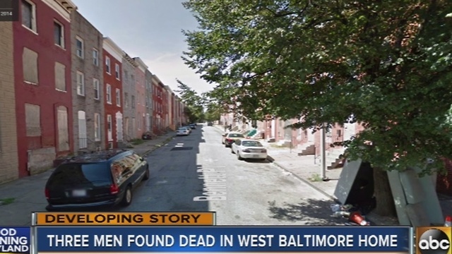 3 men found dead in west Baltimore home