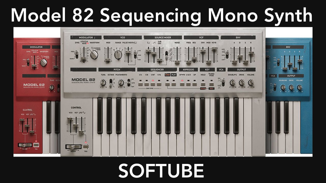 Softube Model 82 - Sequencing Mono Synth - VST Instrument Demo