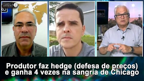 Produtor faz hedge (defesa de preços) e ganha 4 vezes na sangria de Chicago