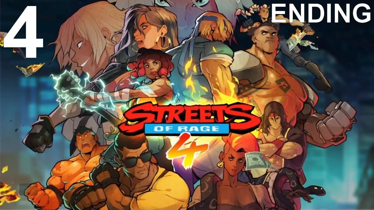 Streets of Rage 4 (PS4) - Story Mode Walkthrough (Stages 10 to 12 - ENDING)