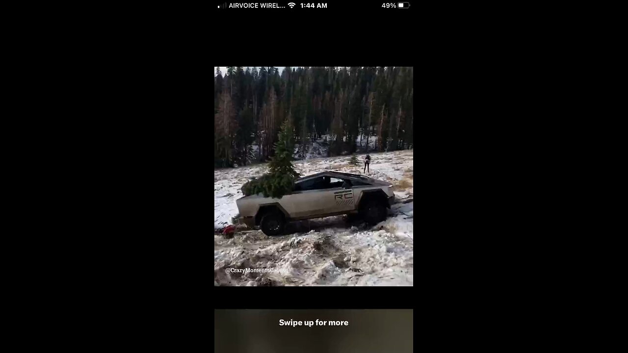 Tesla CyberTruck Gets Stuck 😳