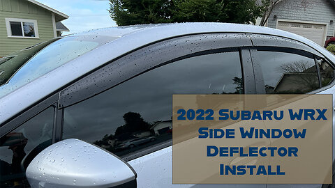 2022+ Subaru WRX OEM Window Deflector Install