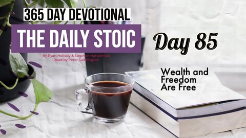 Wealth and Freedom are Free - DAY 85 - The Daily Stoic 365 Devotional