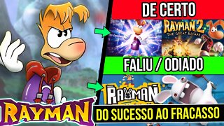 Sucesso e Fracasso do Rayman nos jogos 😵| Evolução Rayman