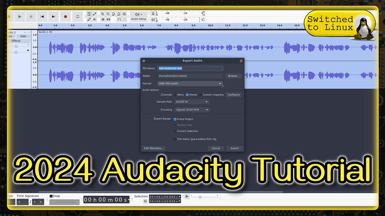 2024 Audacity Tutorial - Basics, Plugins, Macros, Outputs
