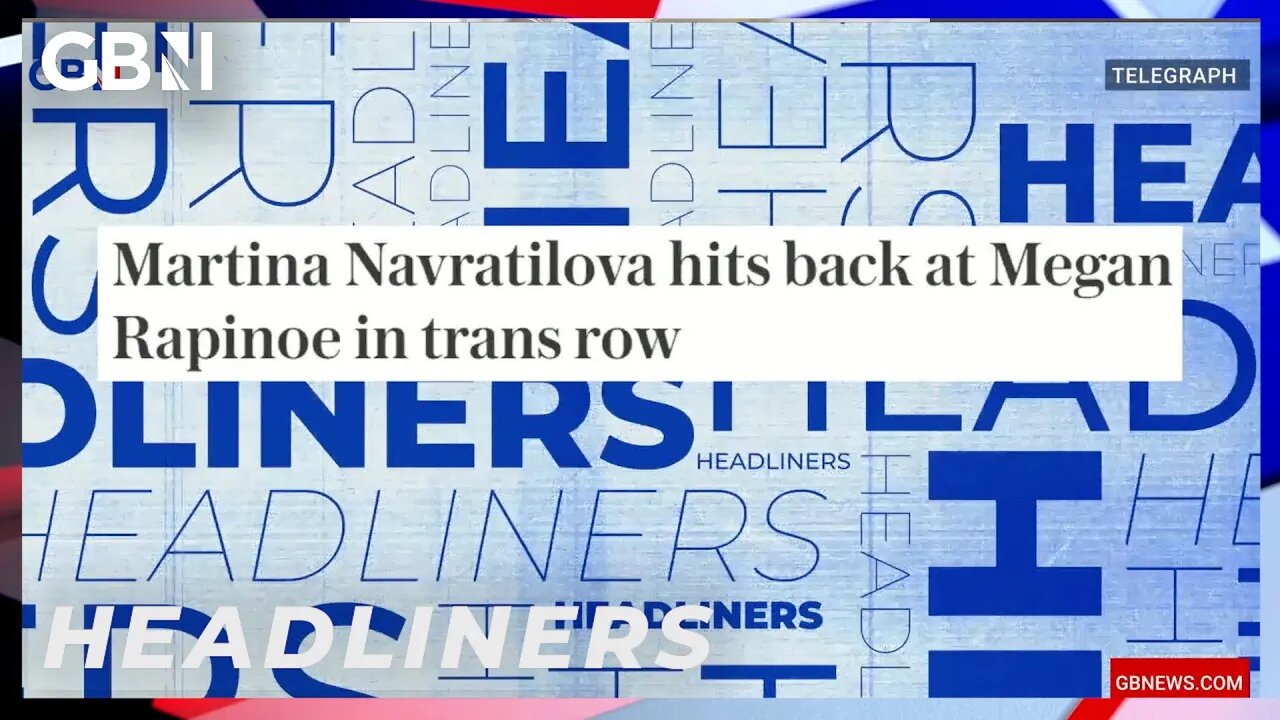 Martina Navratilova hits back at Megan Rapinoe in trans row 🗞 Headliners