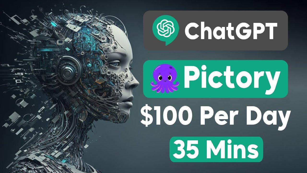 Make $100 Per Day Passively Using ChatGPT and Pictory AI | YouTube Automation