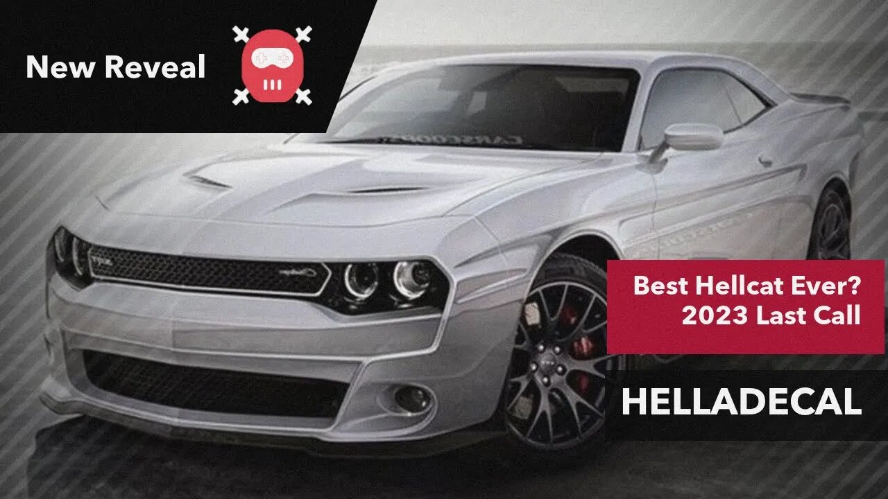 2023 Challenger SRT Helladecal (Only 15 Being Made)"NEW"