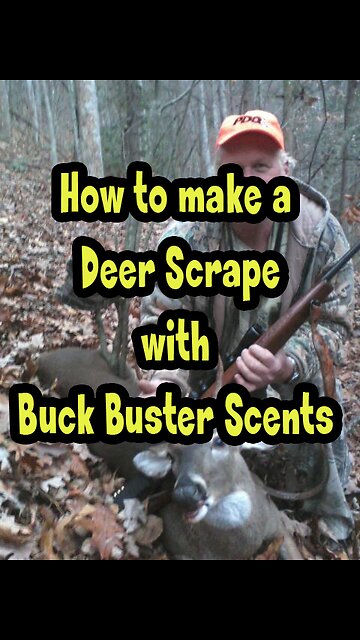 Making a Moke Scrape with Buck Buster Scents