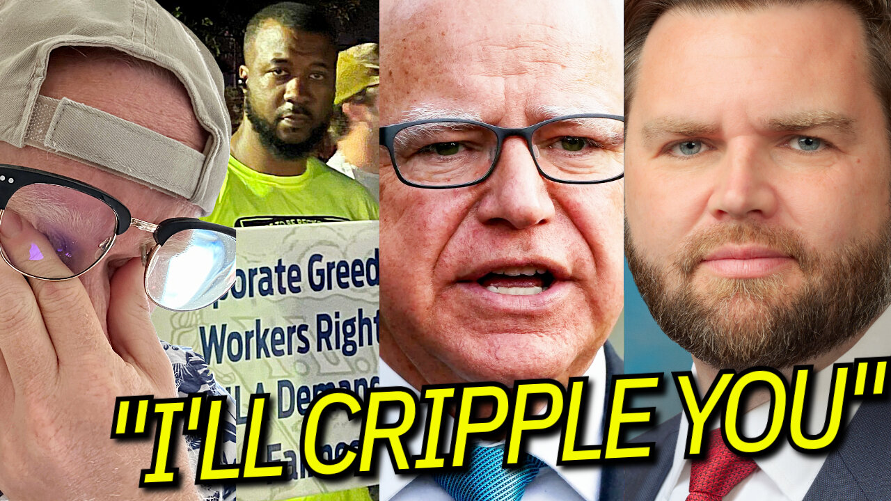 "I'll CRIPPLE YOU!" Teamster READY to DESTROY WORLD, JD VANCE vs TIM WALZ Debate!