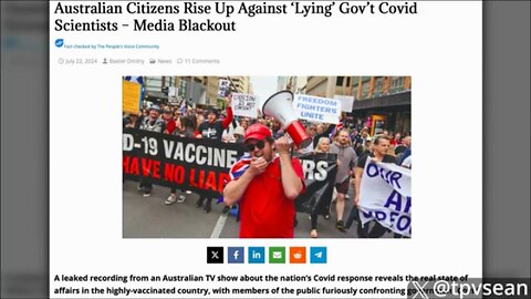 Australian Lawmakers Wake Up and Call For Worldwide mRNA Ban – “We F****d Up!” by ThePeople'sVoice