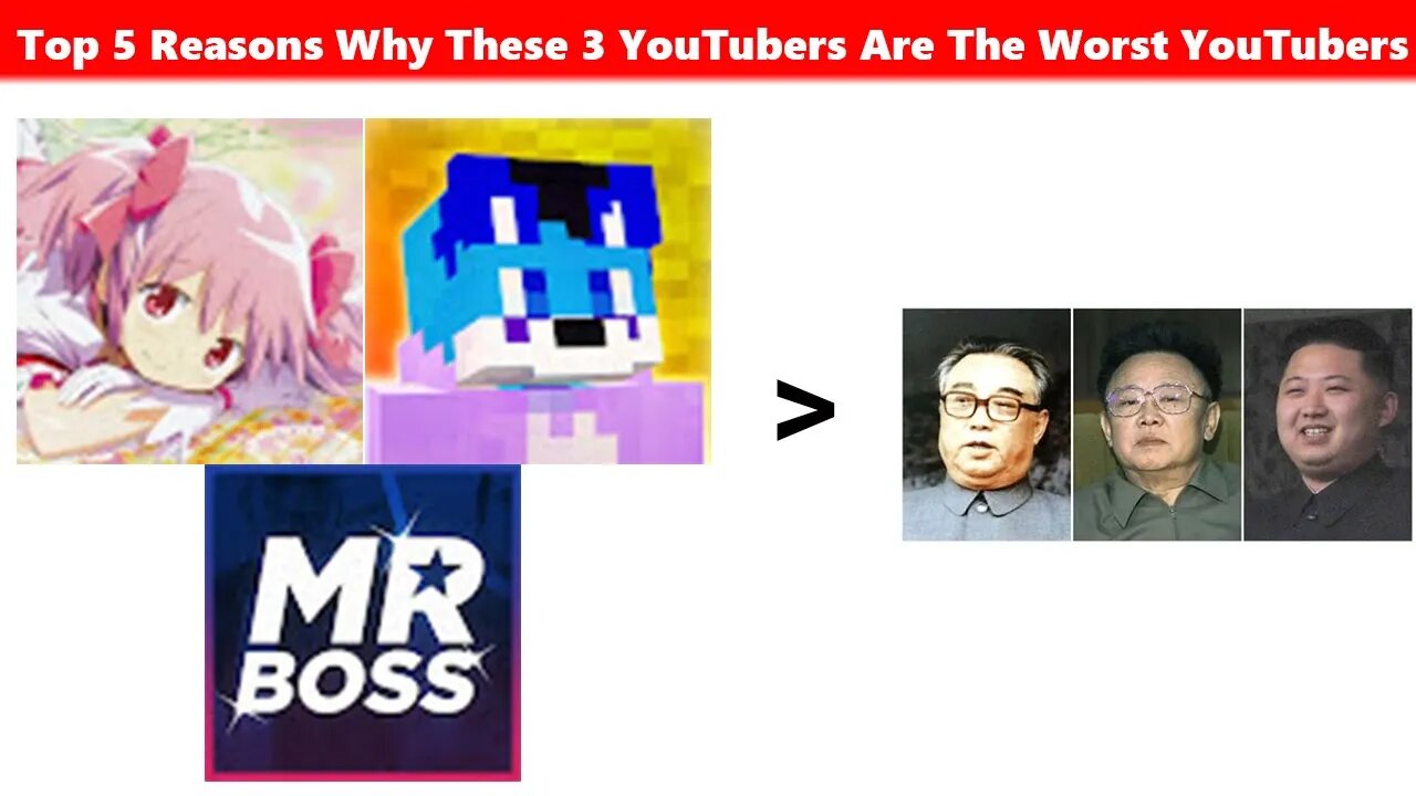 Top 5 Reasons Why These 3 YouTubers Are The Worst YouTubers