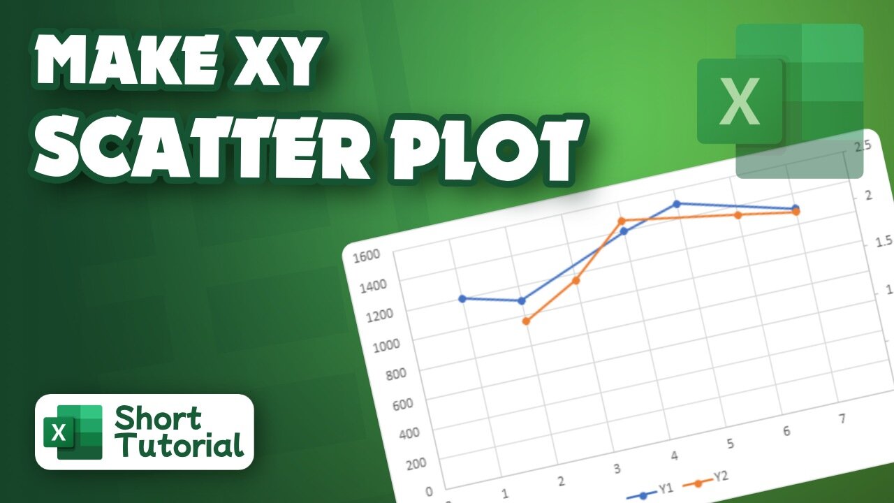 How to make XY scatter plot in Excel