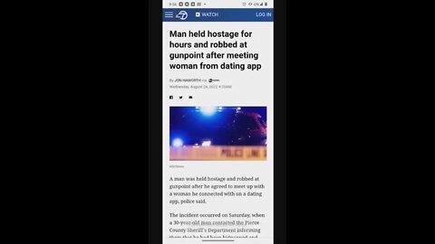 Man held hostage for hours and robbed at gunpoint after meeting woman from dating app