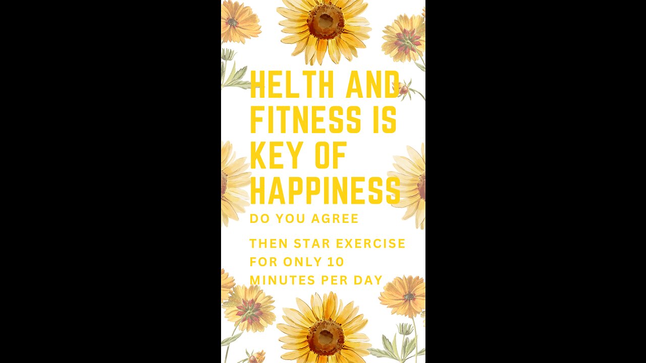 Health is key of happiness