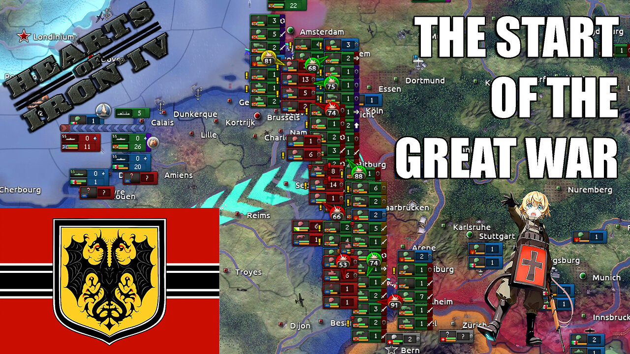 THE GREAT WAR HAS STARTED | Hoi4 Youjo Senki